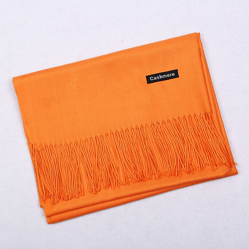 Soft Ladies Shawl - Bright Orange