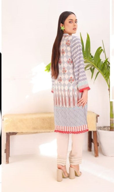 White Printed Kurti