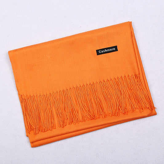 Soft Ladies Shawl - Bright Orange
