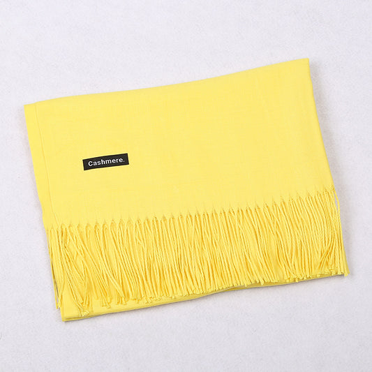 Soft Ladies Shawl - Bright Yellow