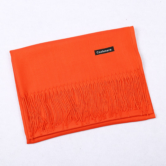 Soft Ladies Shawl - Dark Orange
