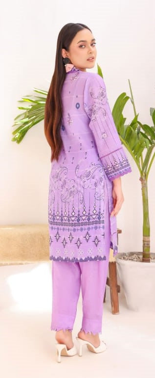 Purple Printed Kurti