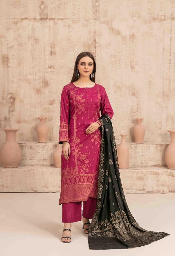 Maroon Broshia Banarsi Suit