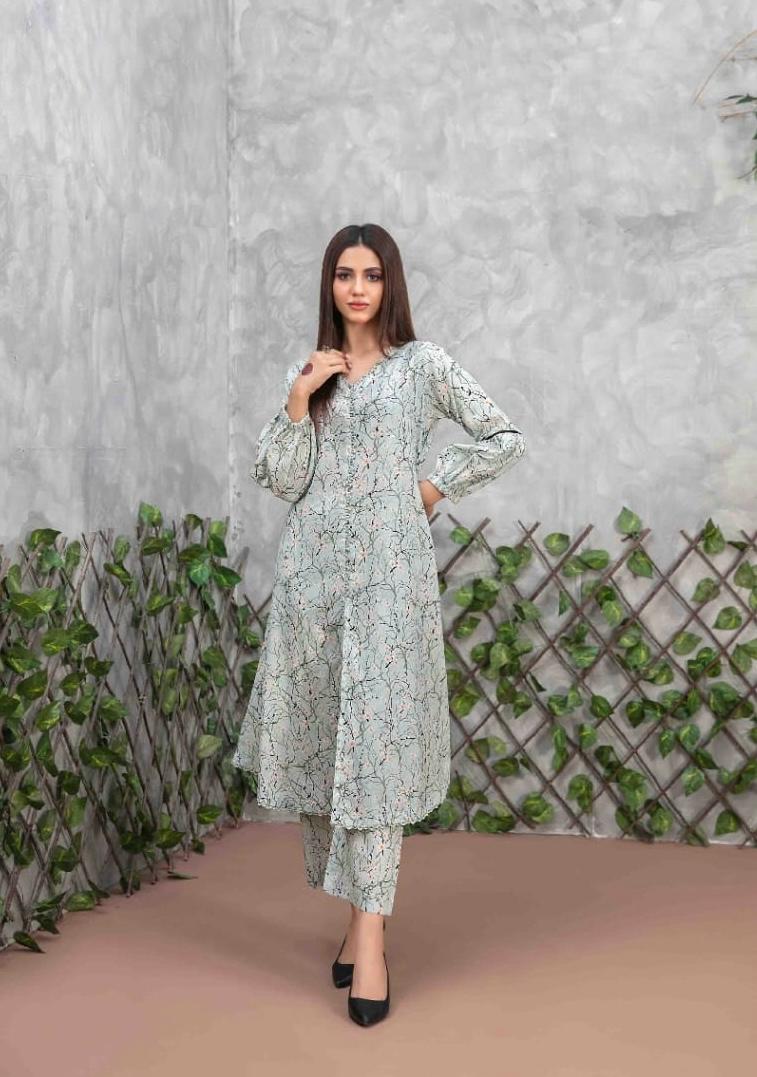 Grey Digital Printed Lawn Suit