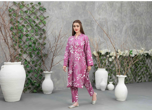 Purple Digital Printed Lawn Suit