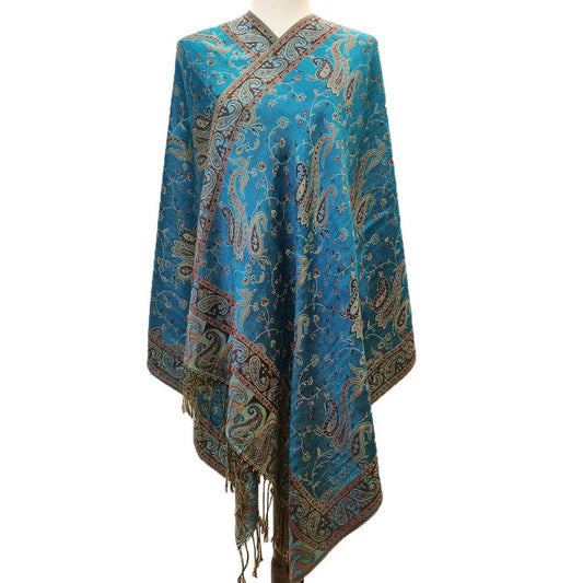 Peacock Blue Shawl