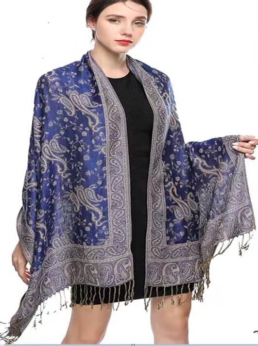 Sapphire Blue Shawl