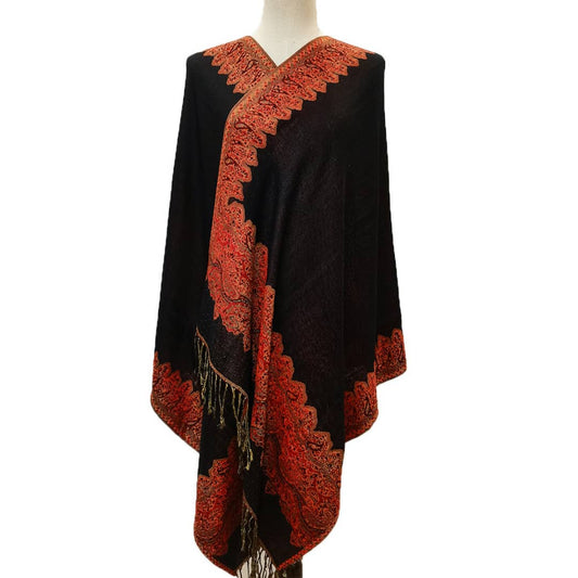 Black Red Shawl