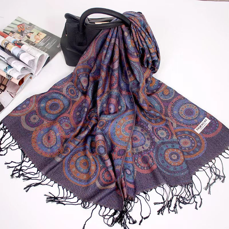 Purple and Blue Shawl